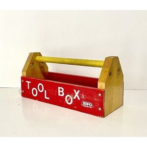 Vintage Connor Kids Power Tool Kit Jr Carpenter wooden take a long box